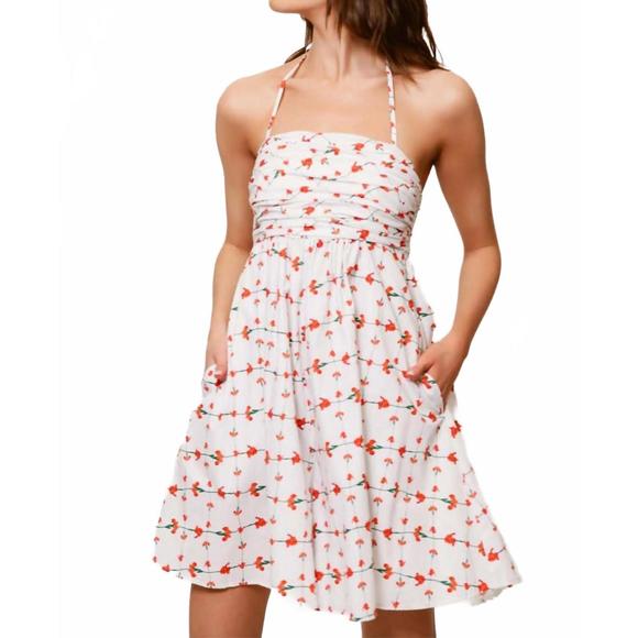 NEW HUTCH rella romper in red trellis floral - Picture 4 of 6